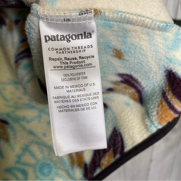 Patagonia Synchilla Snap-T Fleece Sweater Harvest Moon Owl size XS Extra Small - Picture 12 of 15